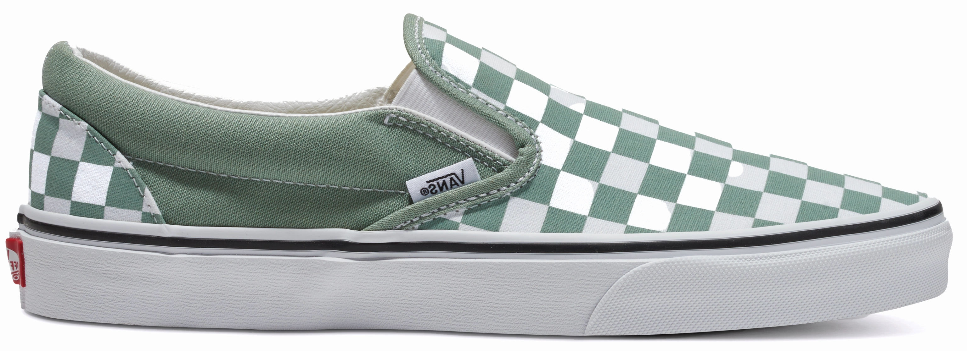 Vans Classic Slip-On Checkerboard Iceberg Green Work Life
