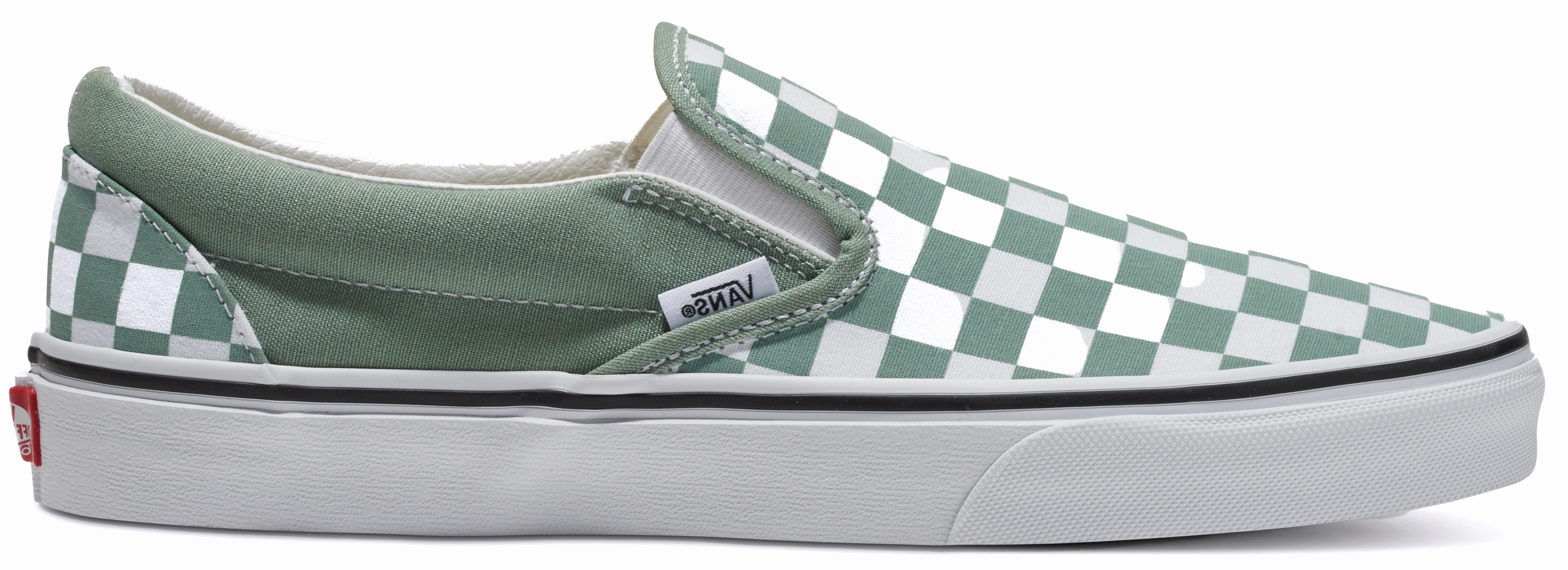 Vans Classic Slip-On Checkerboard Iceberg Green Work Life