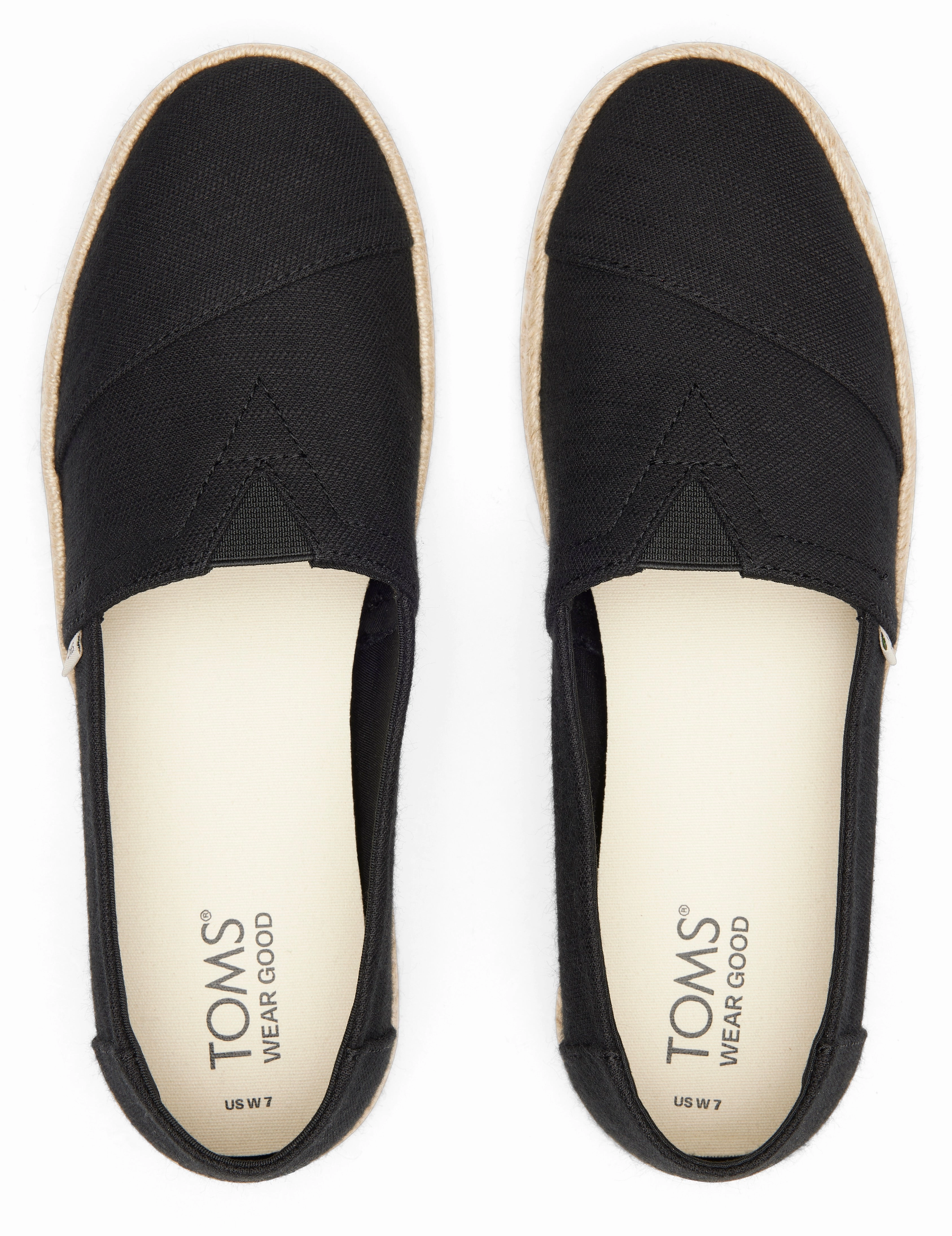 Easy Travel Shoes Women's Alpargata Rope 2.0 - Black