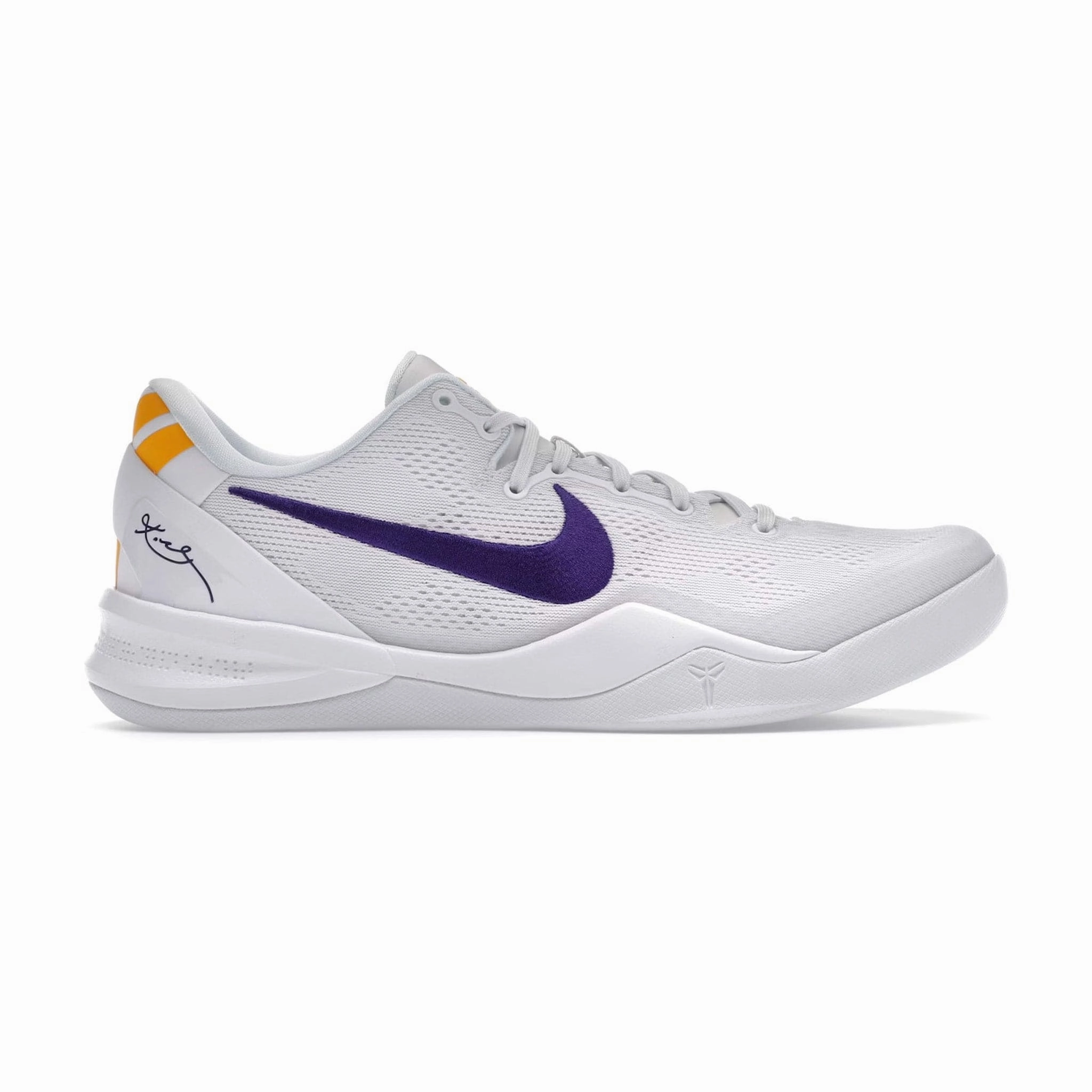 Nike Kobe 8 Protro Lakers Home Athletic Footwear Smooth Internal Seams
