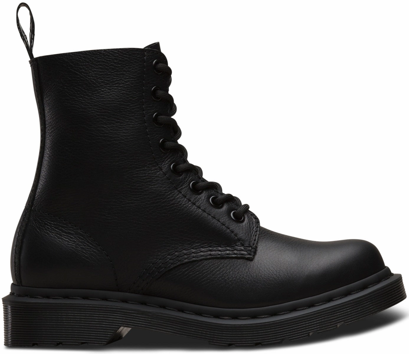 Dr Martens Womens 1460 Pascal Virginia Black Monochrome Sleek Fit
