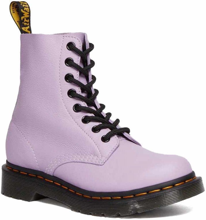 Dr. Martens Womens 1460 Pascal Lilac Virginia Rugged Design Work Utility