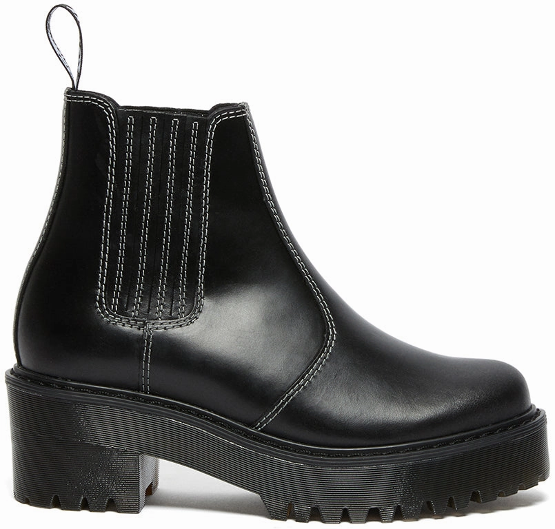 Ski Resort Visitor Dr Martens Womens Leather Hi Top Rometty Cs Black Atlas