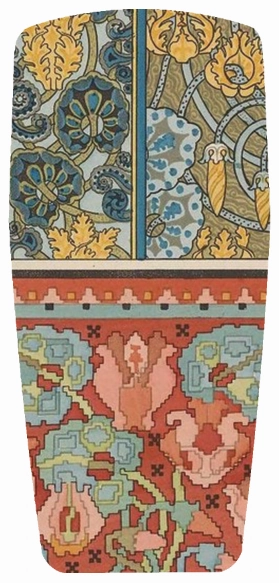 The Baggins Original Low Tops Art Nouveau Cyclamen Low Arch Toe Guard