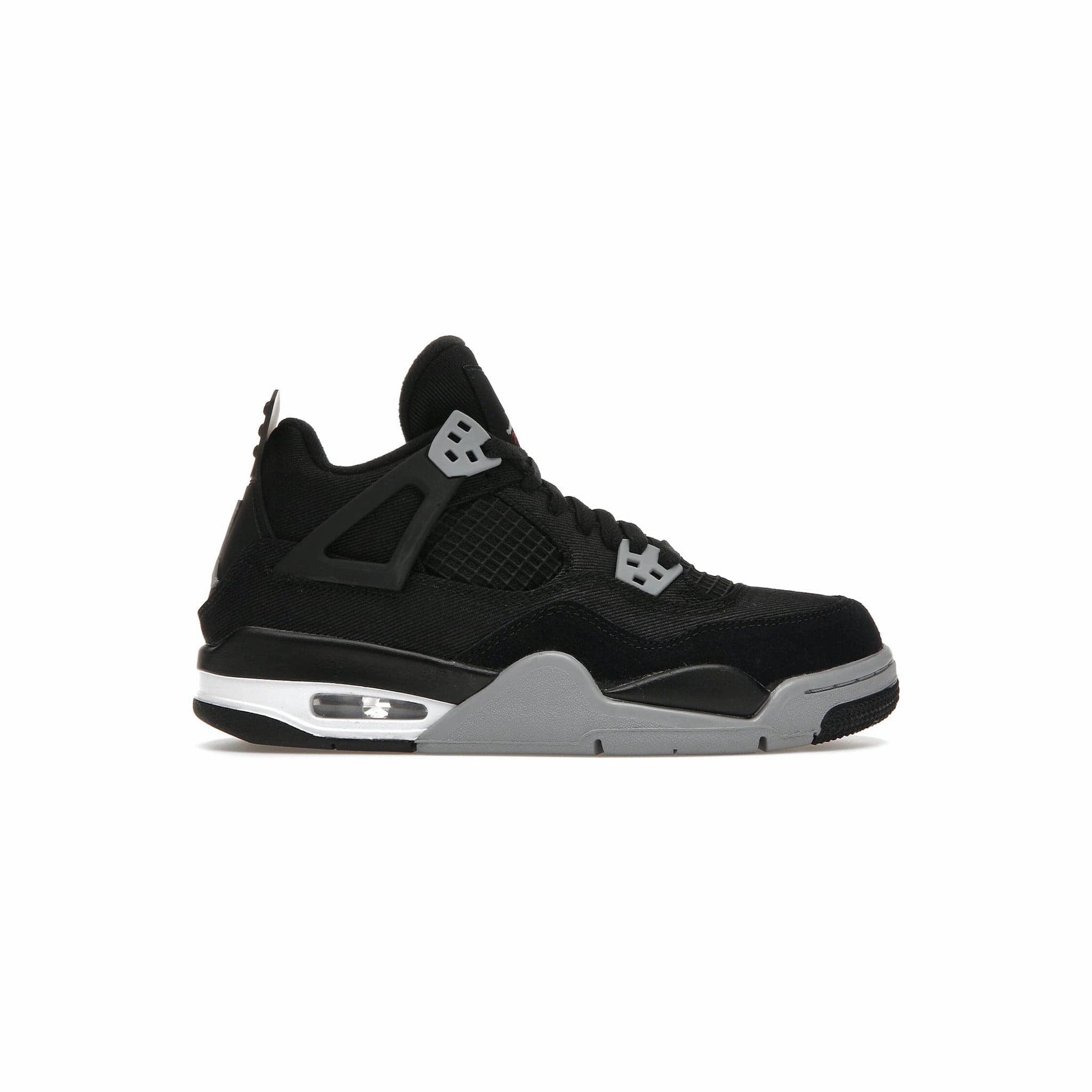 Slip-resistant fit Jordan 4 Retro Black Canvas (GS)