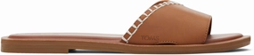Shea Slide Sandal - Tan Leather Versatile Design