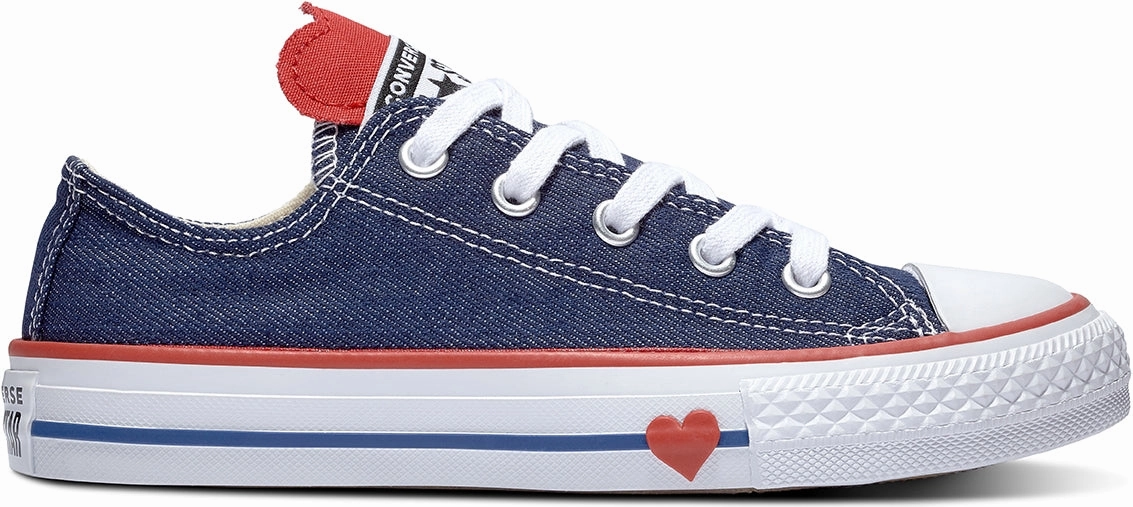 Converse Kid's Chuck Taylor All Star Low Top Navy/Enamel Red/Blue Arch Cushion