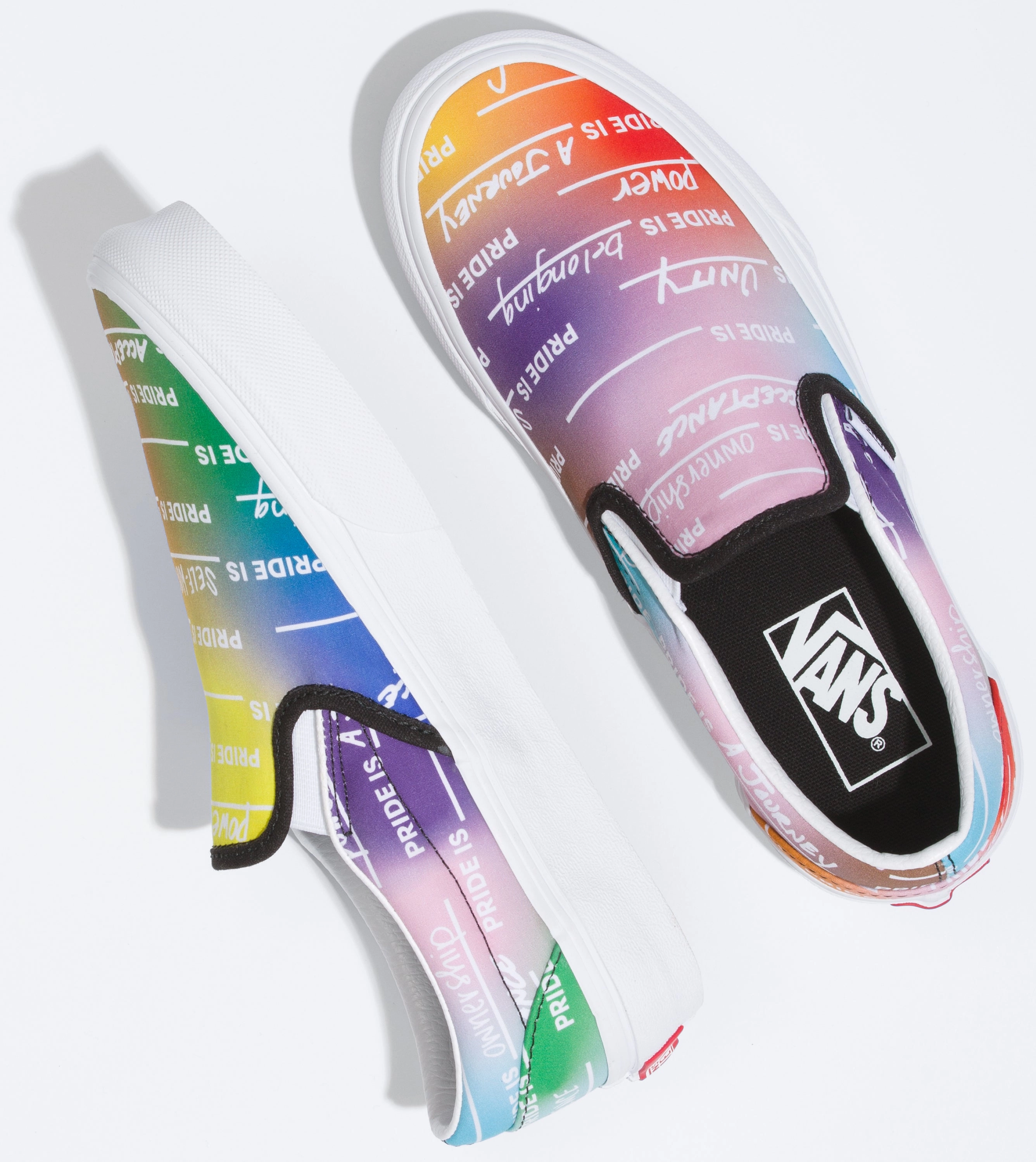 Vans Classic Slip-On Pride Rainbow/True White Eva Midsole