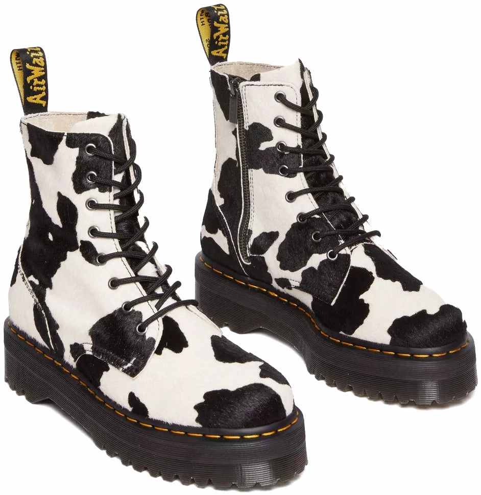 Dr. Martens Jadon Retro Quad Hair On Cow Print Avant Mood
