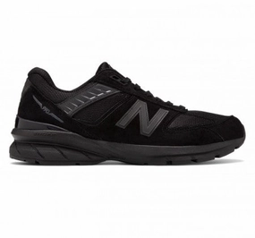 Low Profile Cushioning Rollbar Stabilizer New Balance Men's 990v5 Black/Black