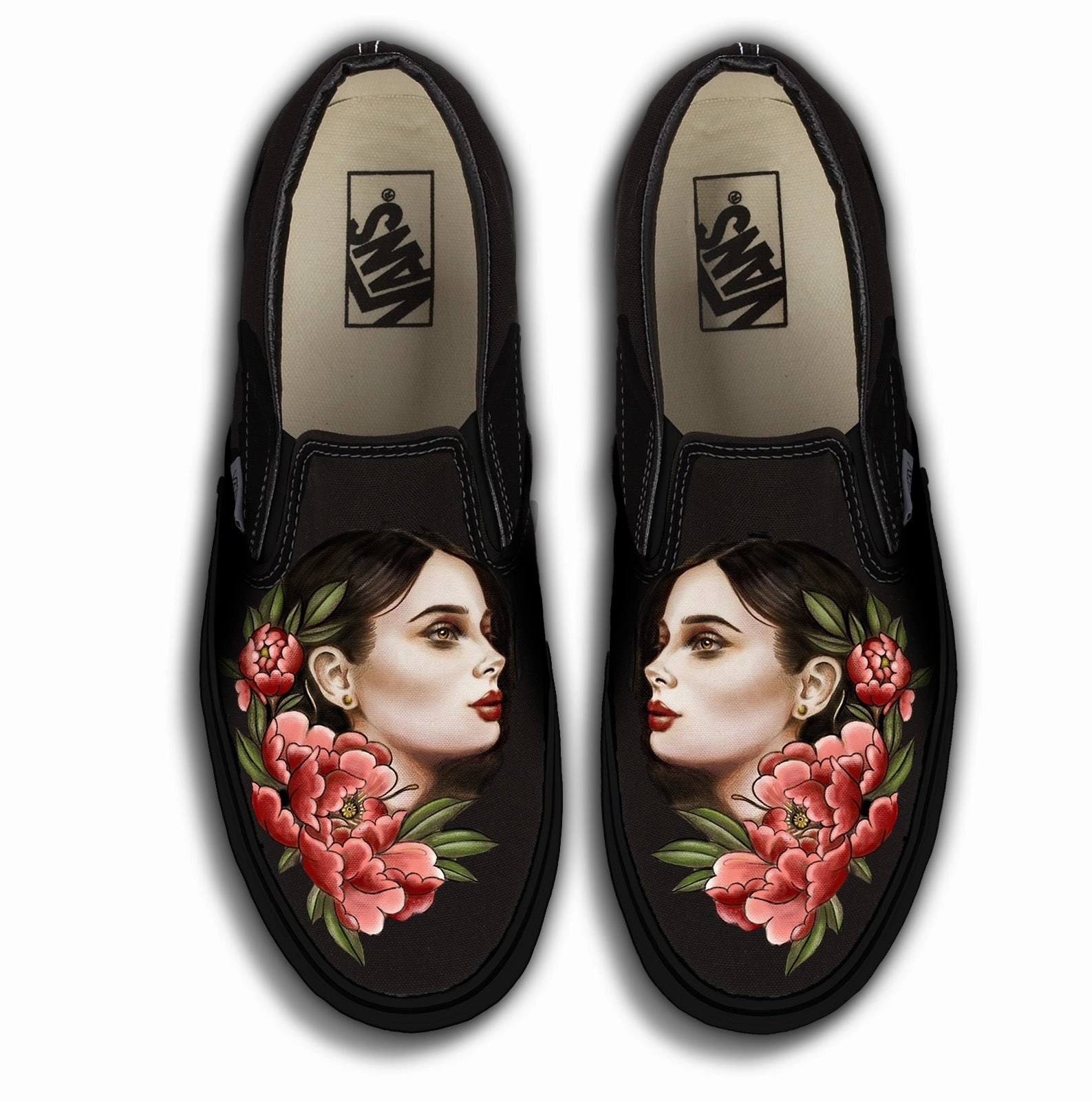 Summer cool Love Path Baggins Original Classic Slip-On Tattoo Zoo Luna Milly Portrait