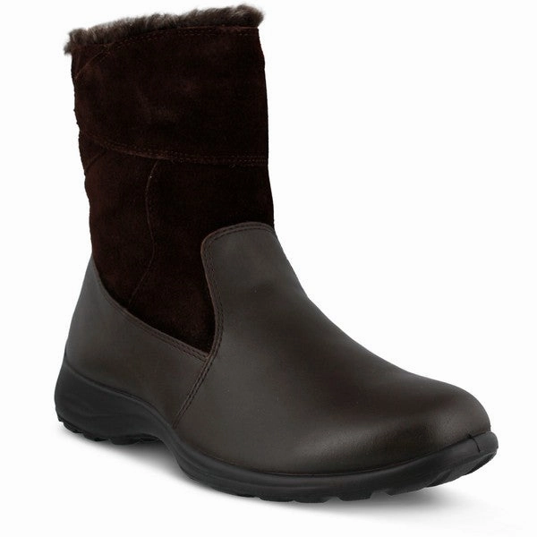 ergonomic Flat Form Flexus by Spring Step Women's Fabrice Boot Brown