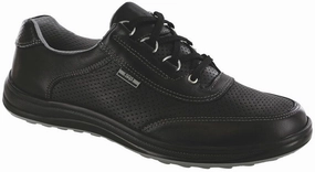 SAS Women's Sporty Lux Active Shoe Black Perf Flat Wear Impact Zone