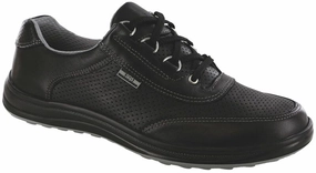 SAS Women's Sporty Lux Active Shoe Black Perf Flat Wear Impact Zone