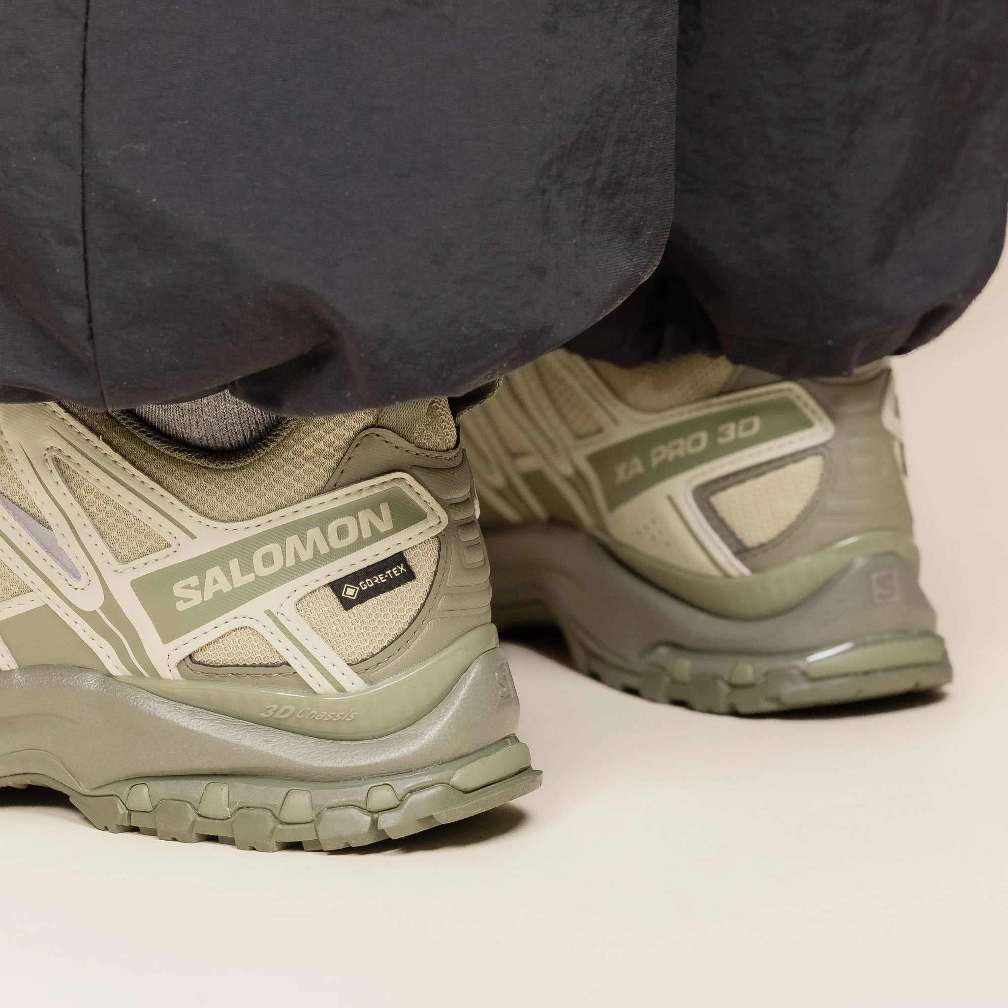 Salomon - XA Pro 3D Gore-Tex - Gray Green / Alfalfa / Deep Lichen Green Natural Grip Altitude Trek