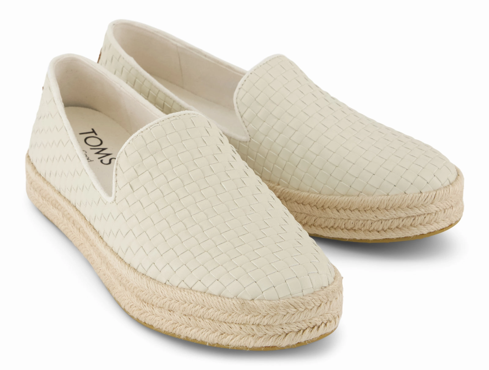 Carolina Espadrille - Light Sand Woven Basket Comfort Access