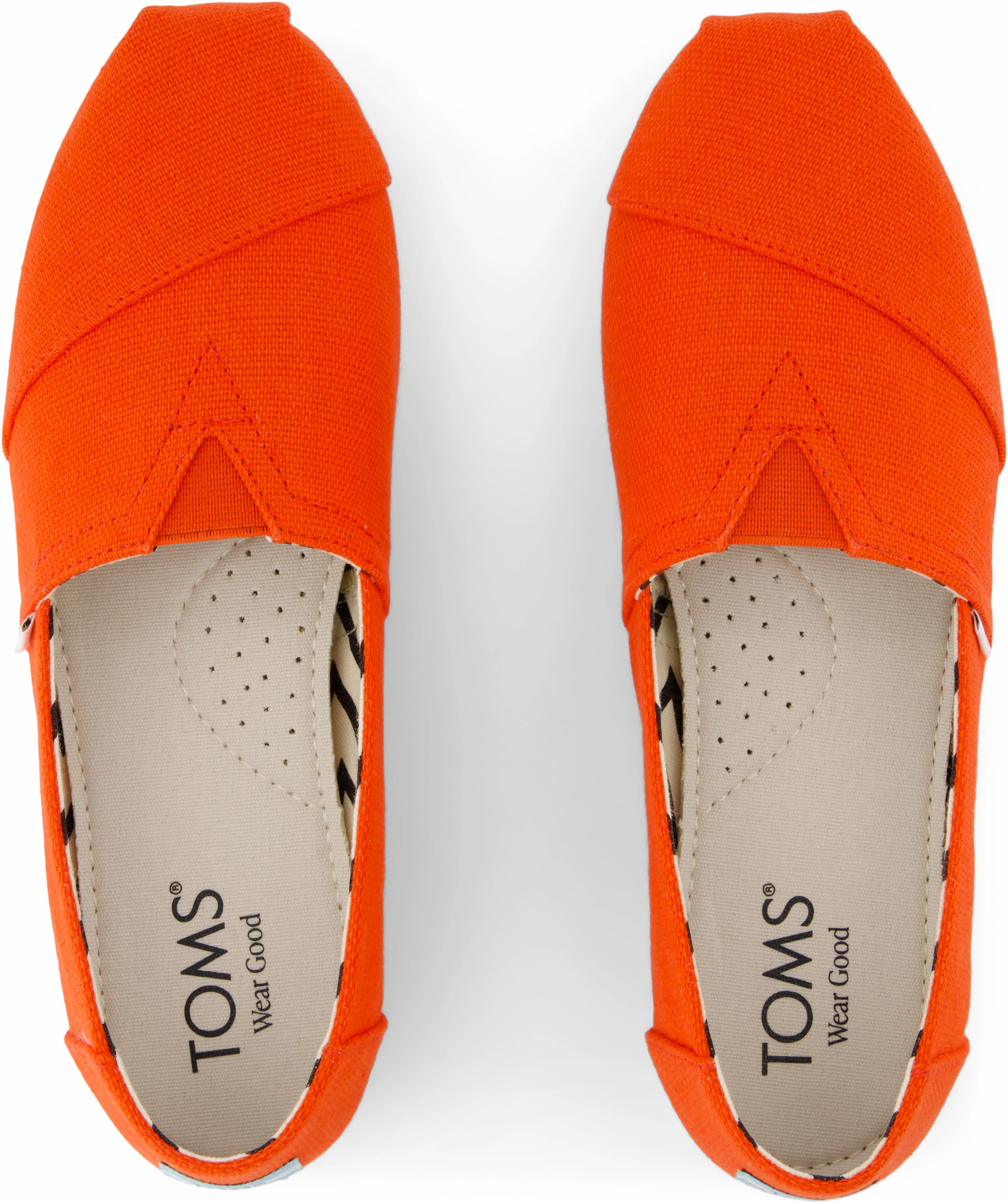 Women's Alpargata Classic - Flame Red Canvas Effortless Slip On Casual Slip On