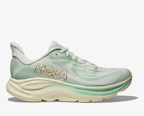 Casual Sporty Anatomical Heel Cup Hoka One One Women's Clifton 10 Sneaker Sea Glass / Jadeite