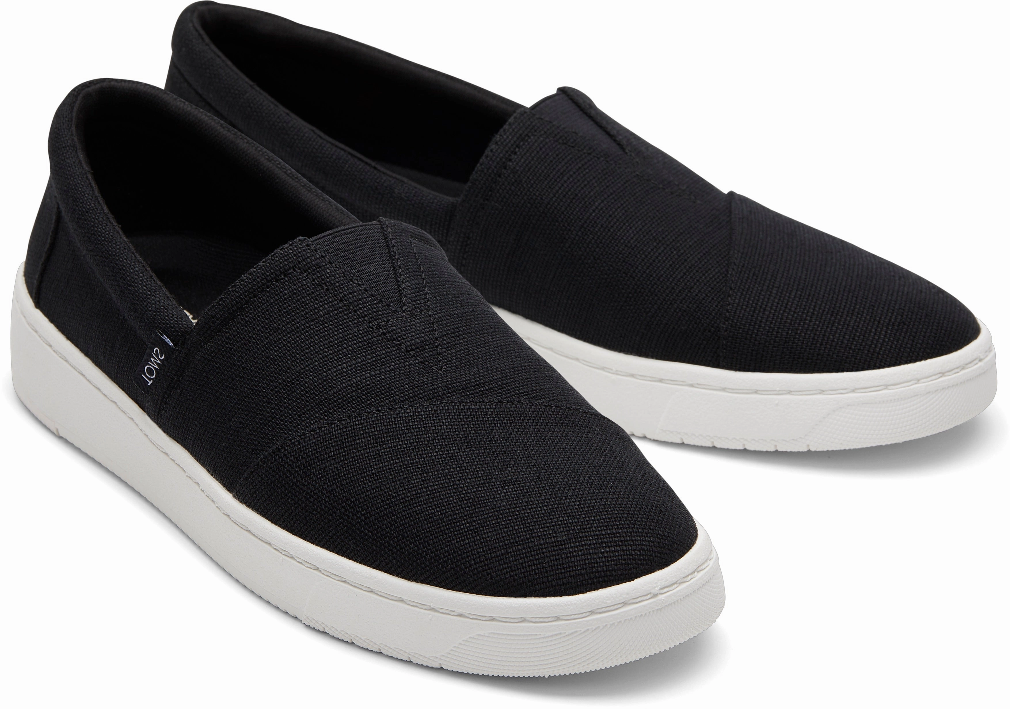 TRVL Lite Alpargata Slip On - Black Canvas Quality