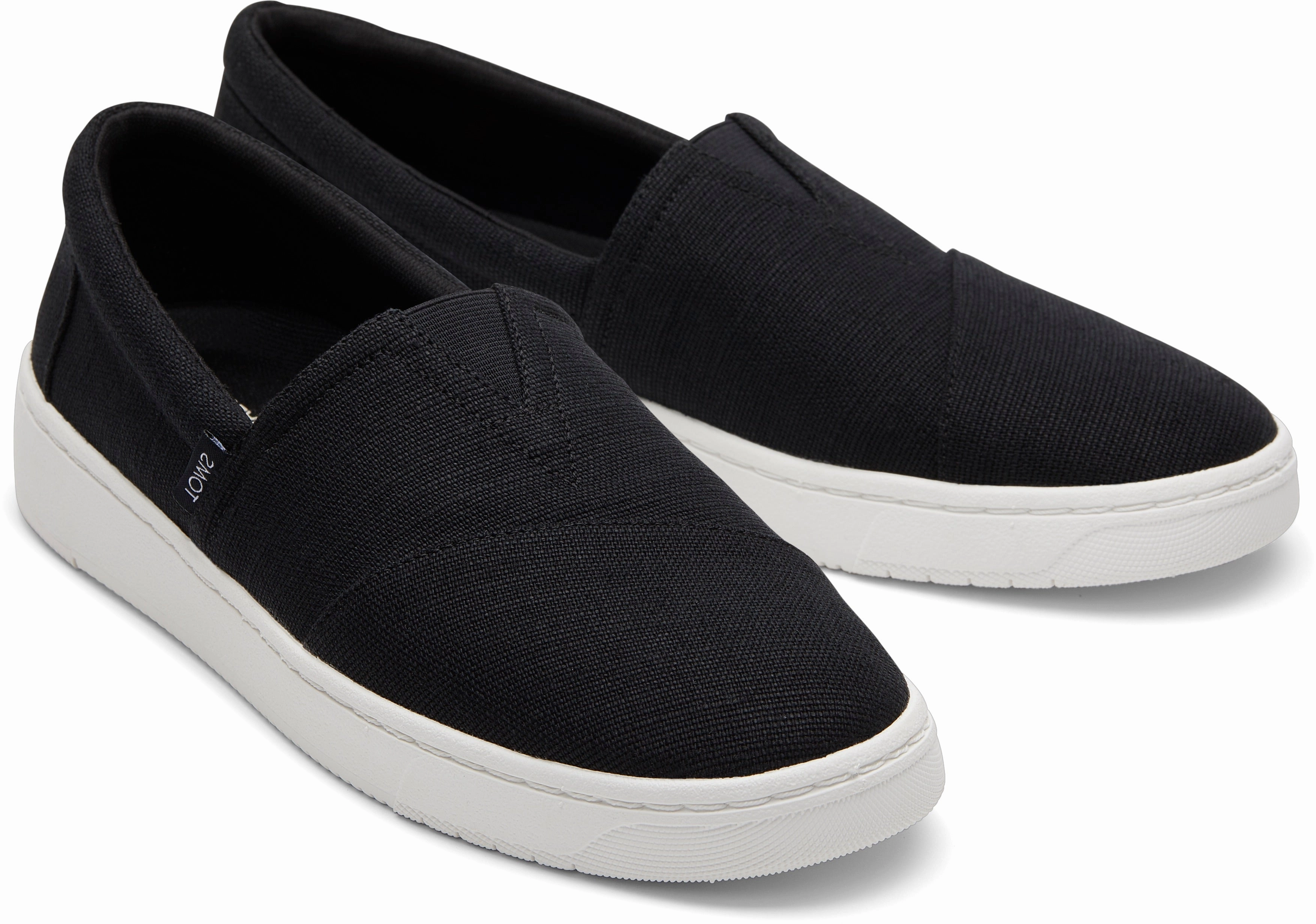 TRVL Lite Alpargata Slip On - Black Canvas Quality