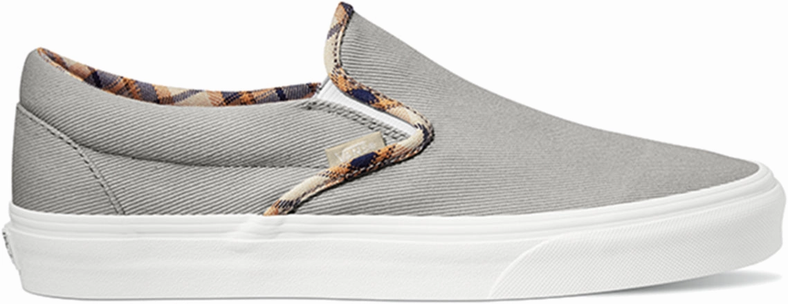 Shiny Tone Snow Ride Vans Classic Slip-On Field Daze Drizzle