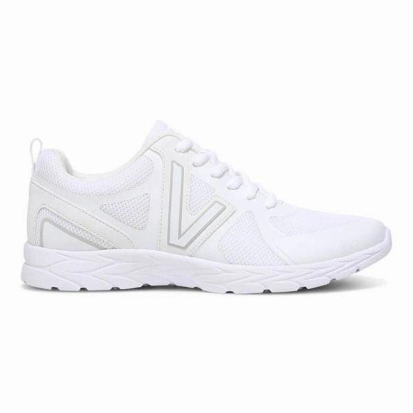 Vionic Women's Miles 335 MILES Sneaker White Unidirectional Airflow Vents Foam Cushioning Layer