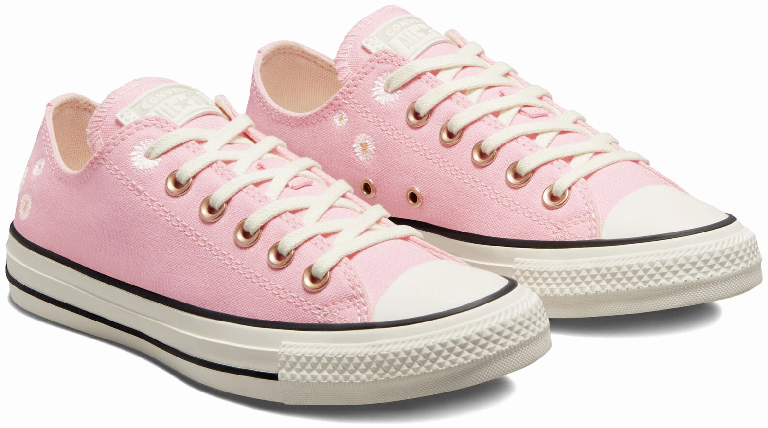 Adjustable Straps Date night Converse Womens Chuck Taylor All Star Low Top Sunrise Pink/Egret/Sunny Oasis