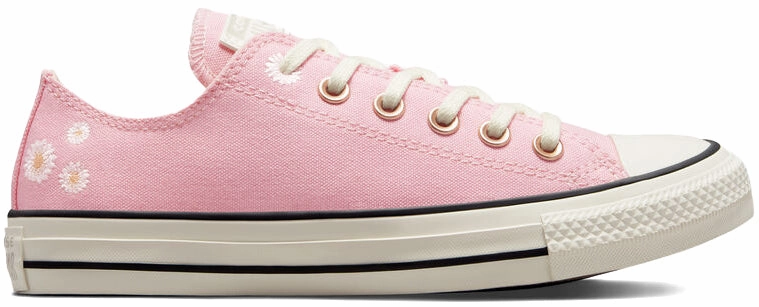 Converse Womens Chuck Taylor All Star Low Top Sunrise Pink/Egret/Sunny Oasis Linen Air Mesh Cool