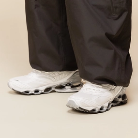 Mizuno - Wave Prophecy LS - White / Silver / Harbour Mist Ice Grip