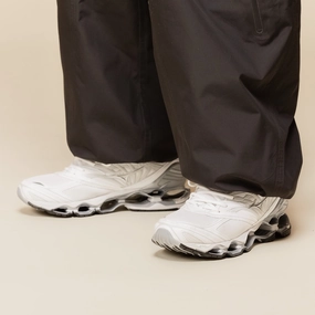 Mizuno - Wave Prophecy LS - White / Silver / Harbour Mist Ice Grip