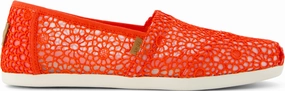 Comfort Walk Slip Women's Alpargata Classic - Flame Moroccan Crochet
