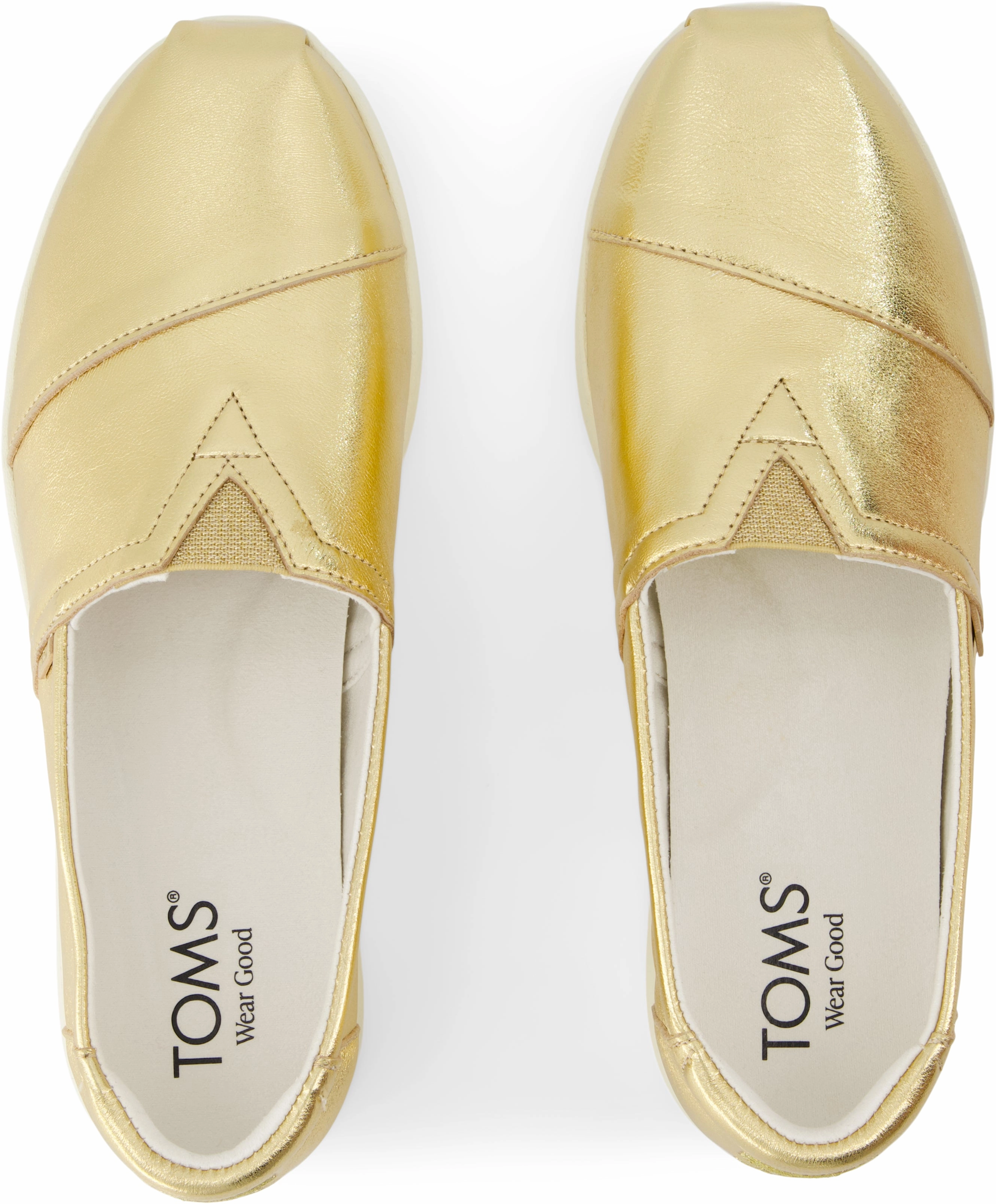 Alpargata Plus - Gold Metallic Leather Go Anywhere Shoes