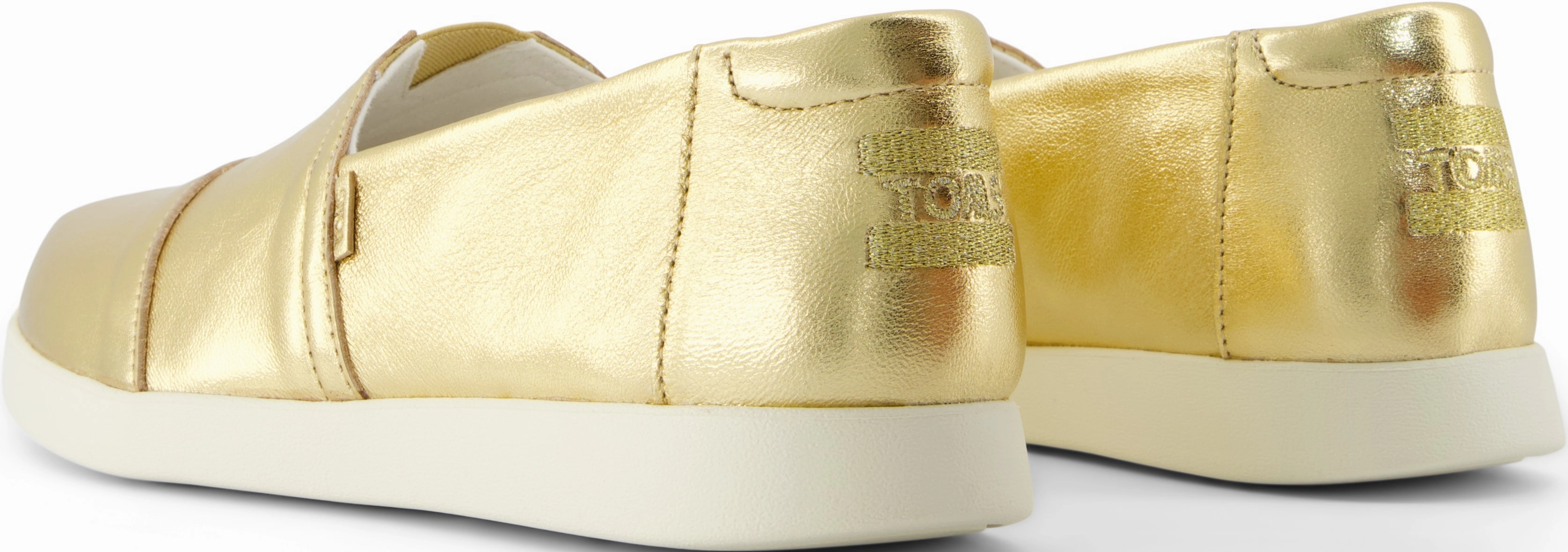 Smooth Fit Alpargata Plus - Gold Metallic Leather