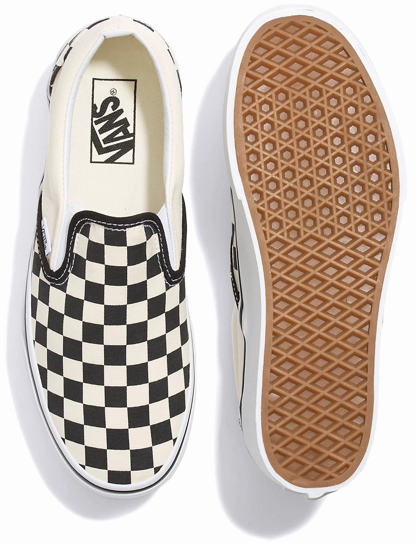 Vans Classic Slip-On Stackform Checkerboard Black/White Ventilated Design Comfort Wedge