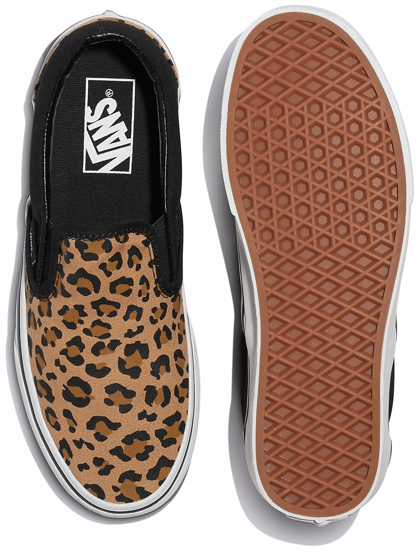 City Bright Vans Classic Slip-On Animalier Black