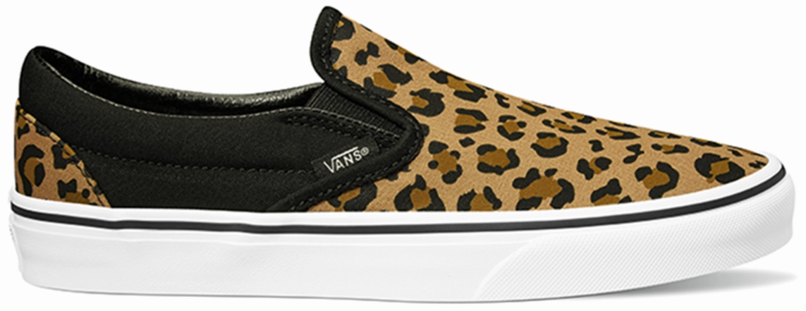 Wet Grip Rain Step Vans Classic Slip-On Animalier Black