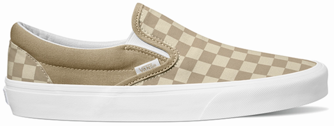 Vans Classic Slip-On Checker Block Brown Craftsmanship Wardrobe Base