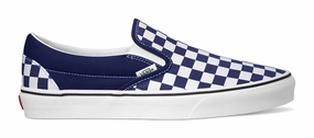 Hill Tough Vans Classic Slip-On Checkerboard Beacon Blue