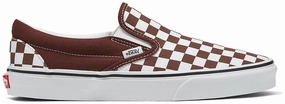 Vans Classic Slip-On Checkerboard Bitter Chocolate Pose Ready Durable