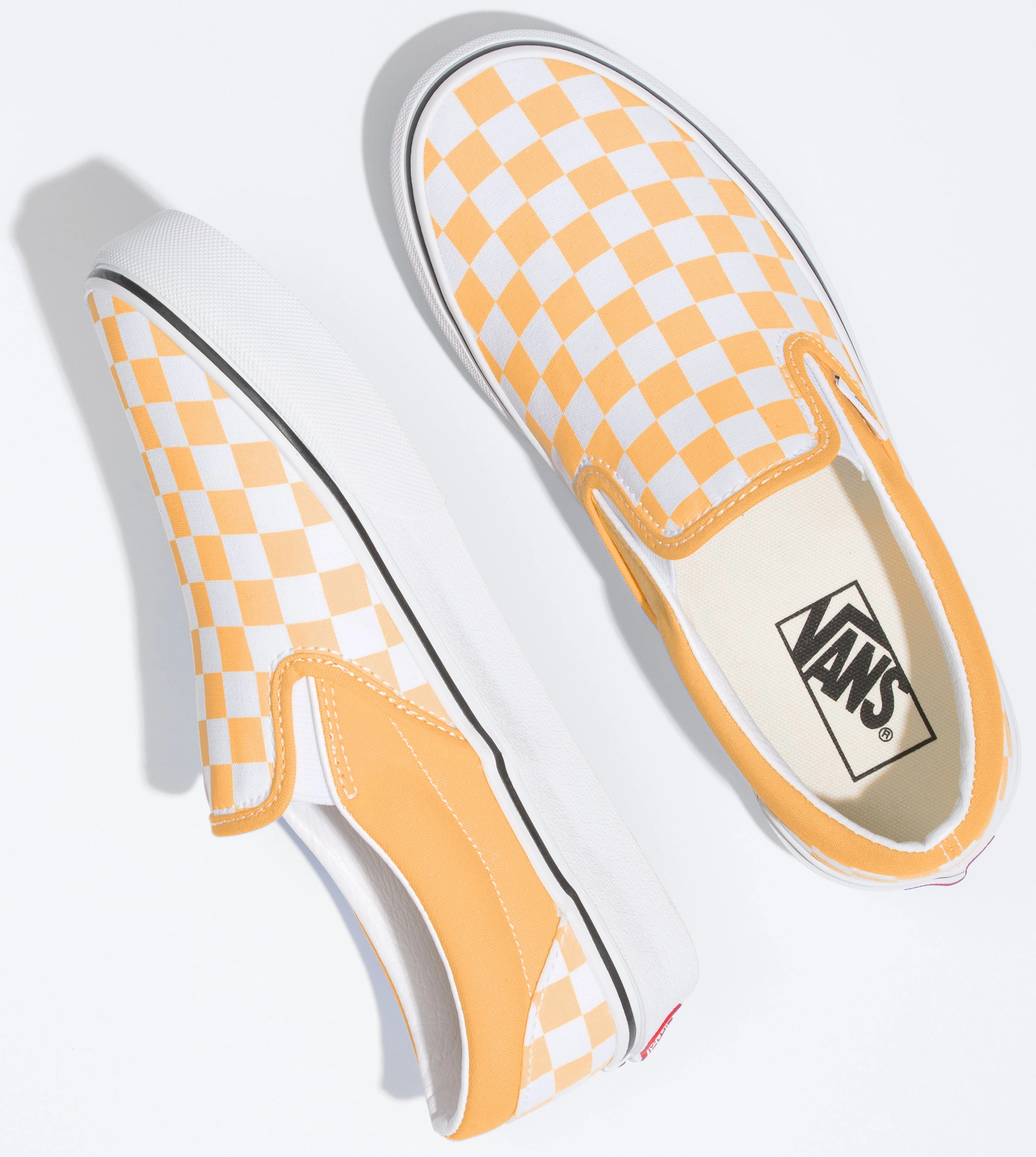 Vans Classic Slip-On Checkerboard Flax/True White Stone Gray Planet Mood