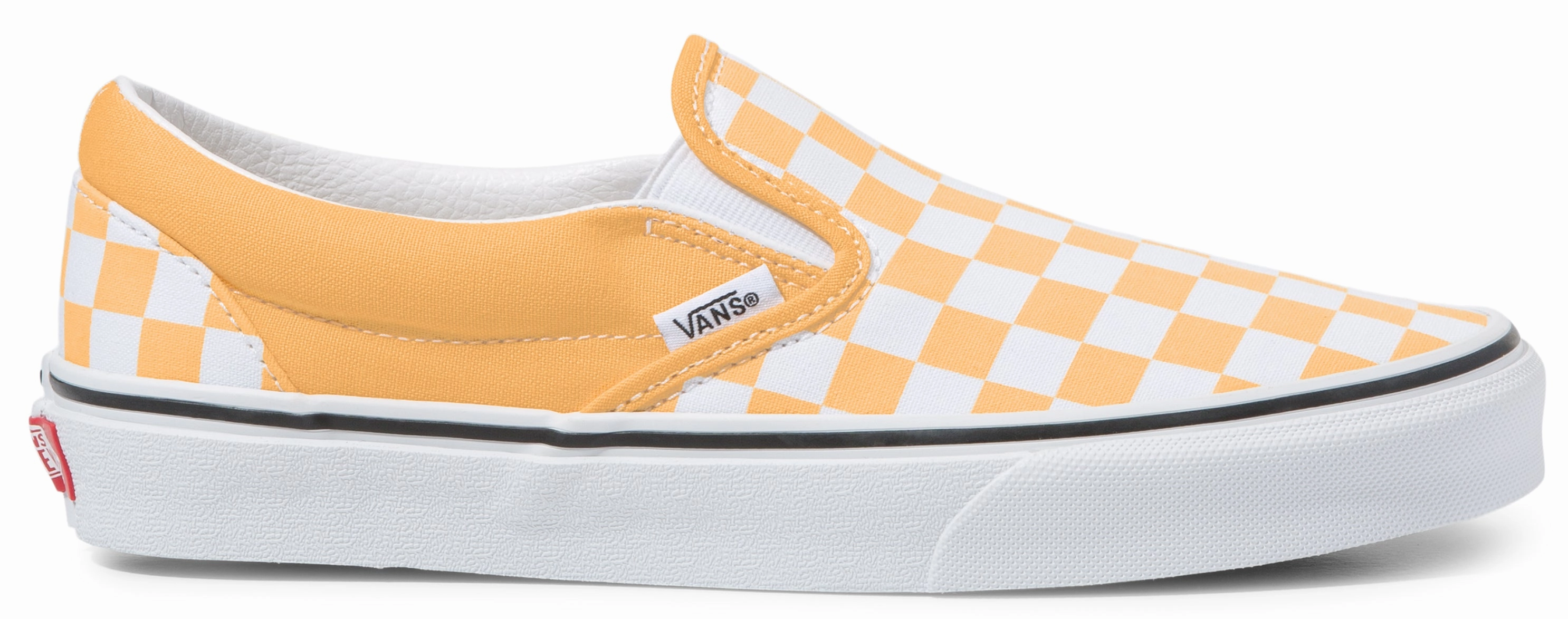 Comfort collar Vans Classic Slip-On Checkerboard Flax/True White