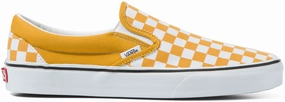 Deep Shade Vans Classic Slip-On Checkerboard Golden Yellow