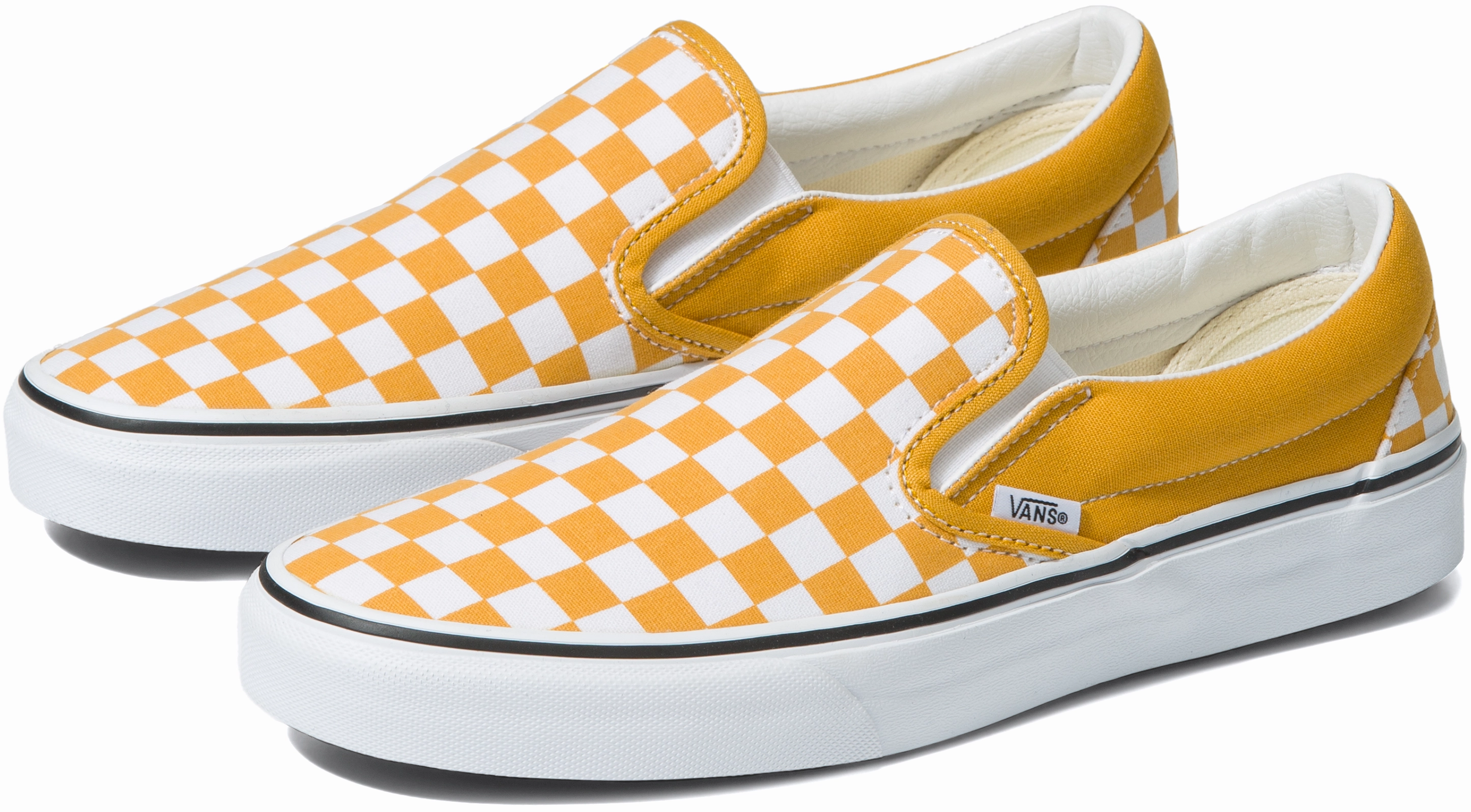 Vans Classic Slip-On Checkerboard Golden Yellow Yoga Base