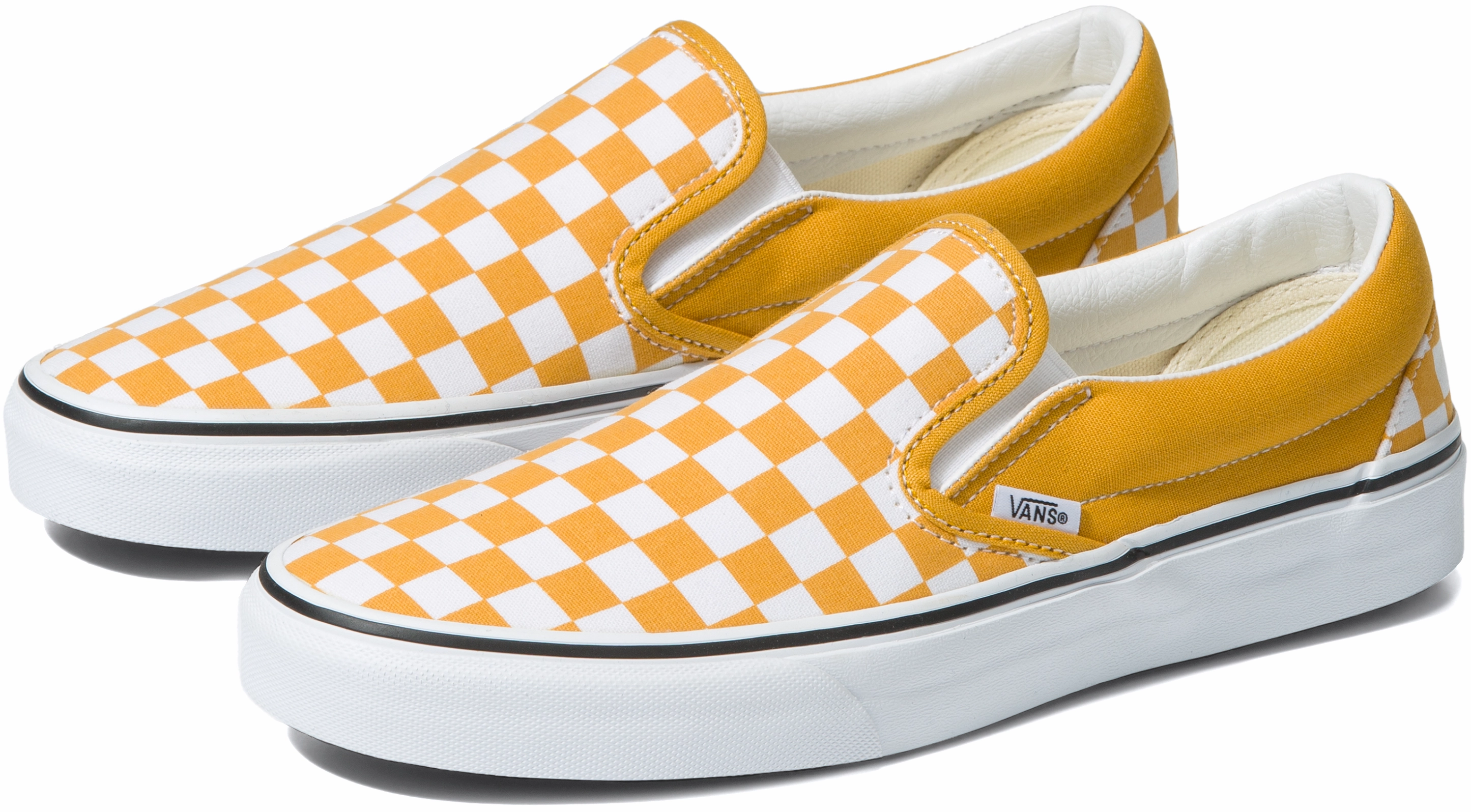 Vans Classic Slip-On Checkerboard Golden Yellow Yoga Base