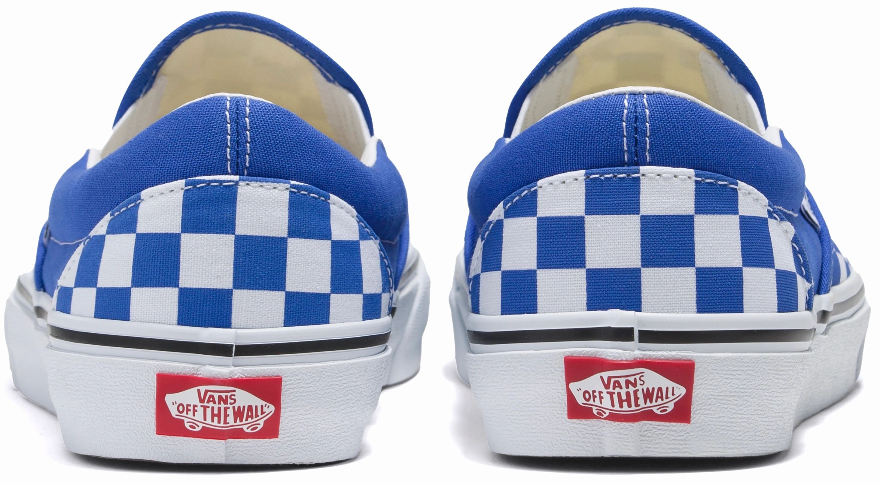 Sole Soft Vans Classic Slip-On Checkerboard Tri-Tone Dazzling Blue