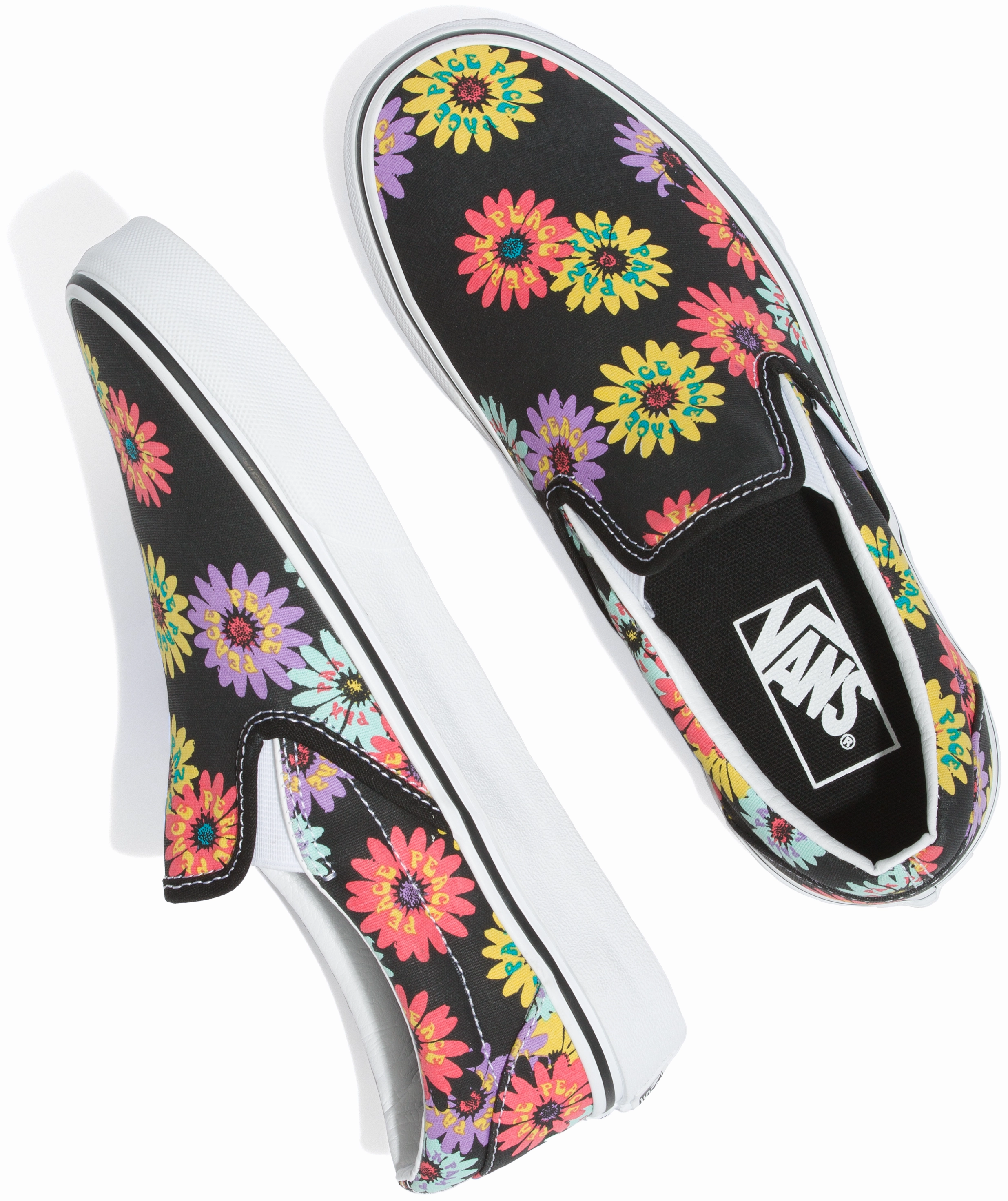 Vans Classic Slip-On Peace Floral Tech Knit