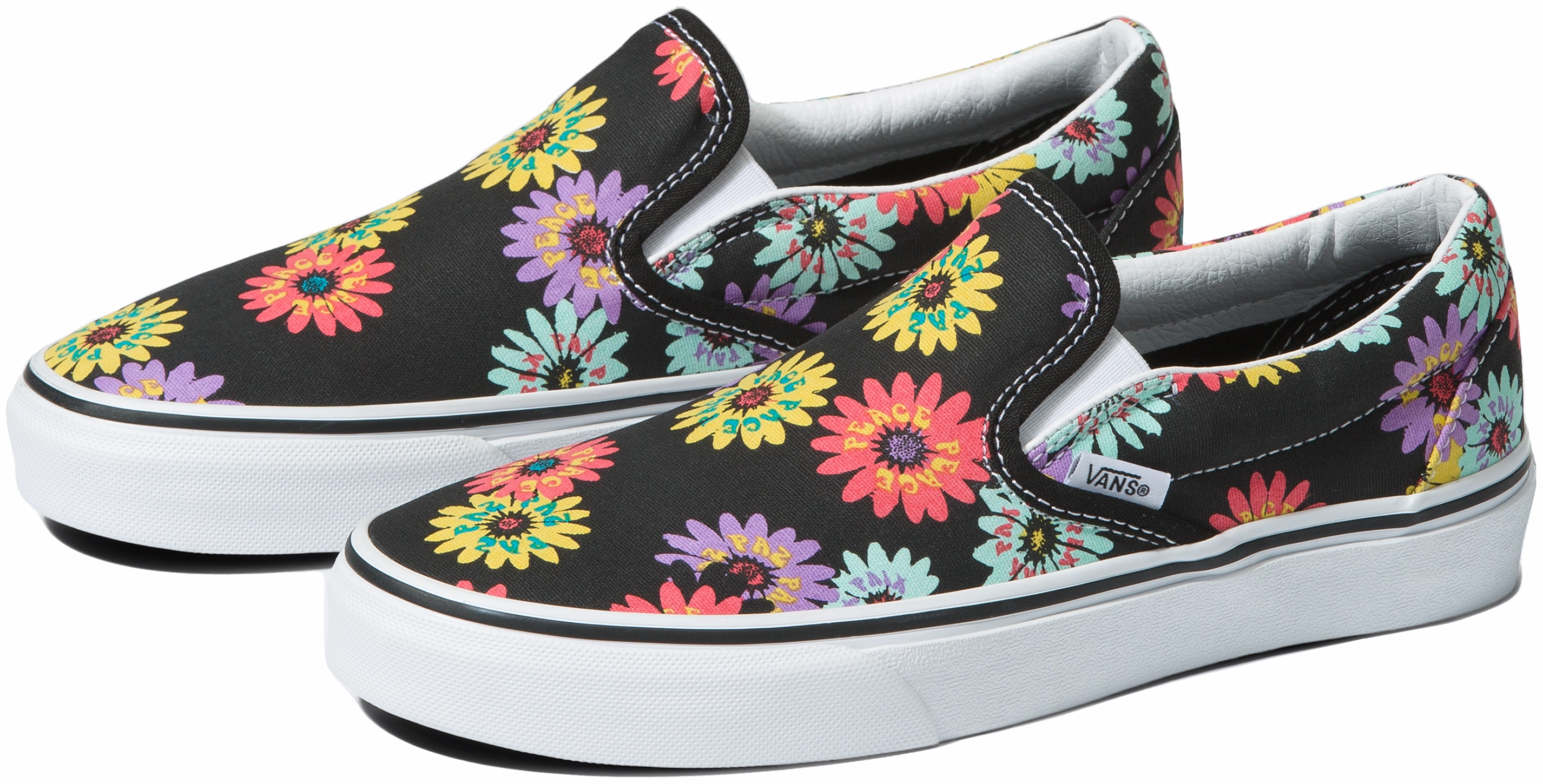 Vans Classic Slip-On Peace Floral Quiet Step Heritage Line