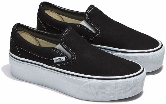 Lace Up Style New York Vans Classic Slip-On Stackform Black