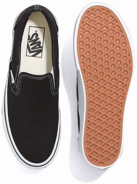 Silent Walk Vans Classic Slip-On Stackform Black