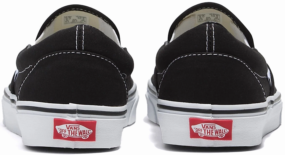 Vans Classic Slip-On Wide Black Running Fast Go